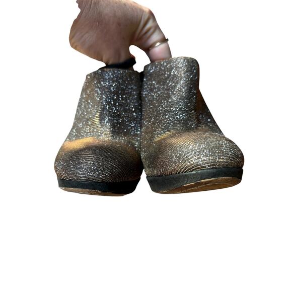 Brian Atwood Fruitera Iridescent Glitter Ankle Strap Stiletto Booties - 6.5 - Picture 7 of 14